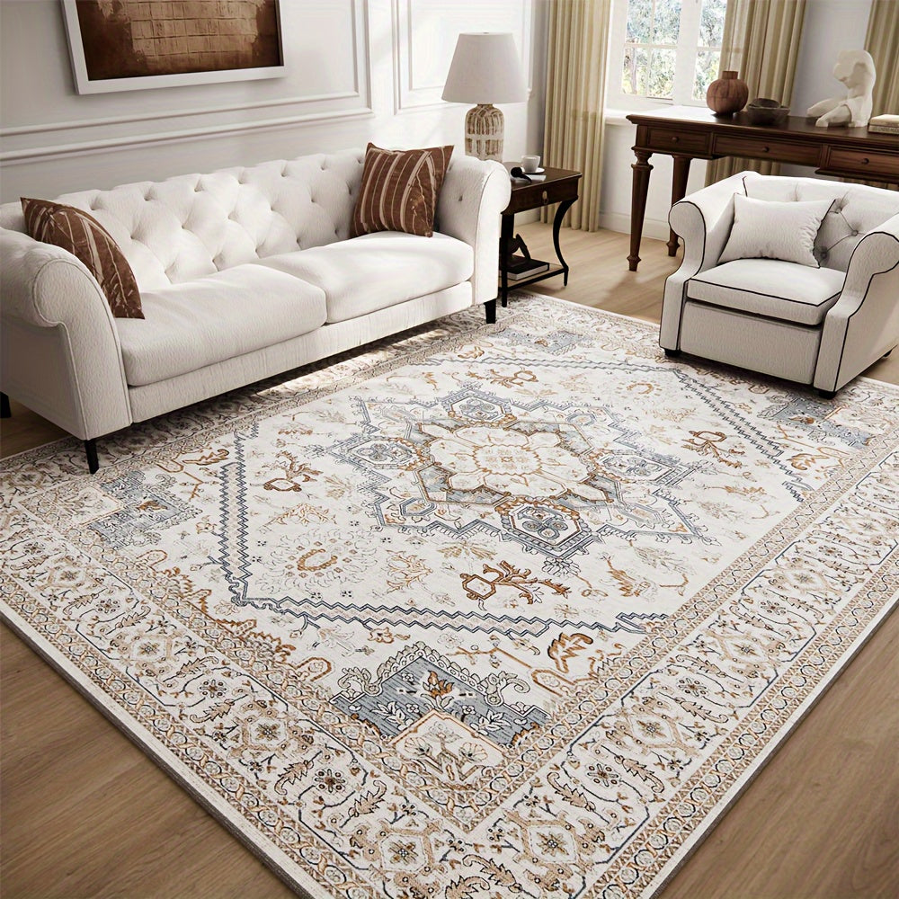 1 PC Square Cashmere Carpet Decorative Carpet High Quality Non-slip Carpet Thick Floor Mat Christmas Decorate